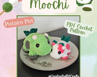 Moochi Mochi Cow, POTATO PET Crochet  Amigurumi Pattern