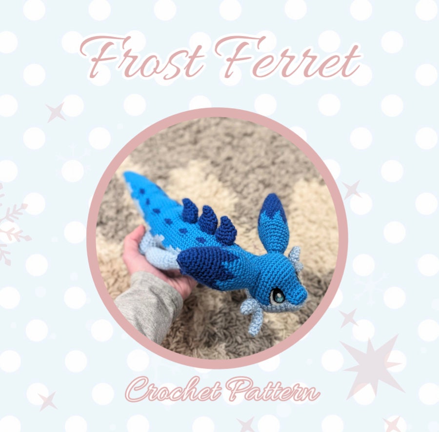 Frost ferret gamer amigurumi pattern