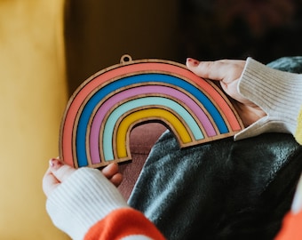 Rainbow Wall Art Decoration for Children's Bedrooms and Colourful Homes