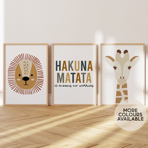 Safari Print Set || Safari Nursery Prints, Jungle Nursery Prints, Safari Playroom Prints, Jungle Playroom Prints, Safari Decor (UNFRAMED)