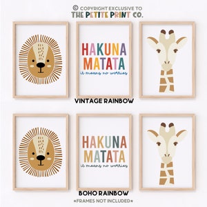 Safari Print Set || Safari Nursery Prints, Jungle Nursery Prints, Safari Playroom Prints, Jungle Playroom Prints, Safari Decor (UNFRAMED) image 8
