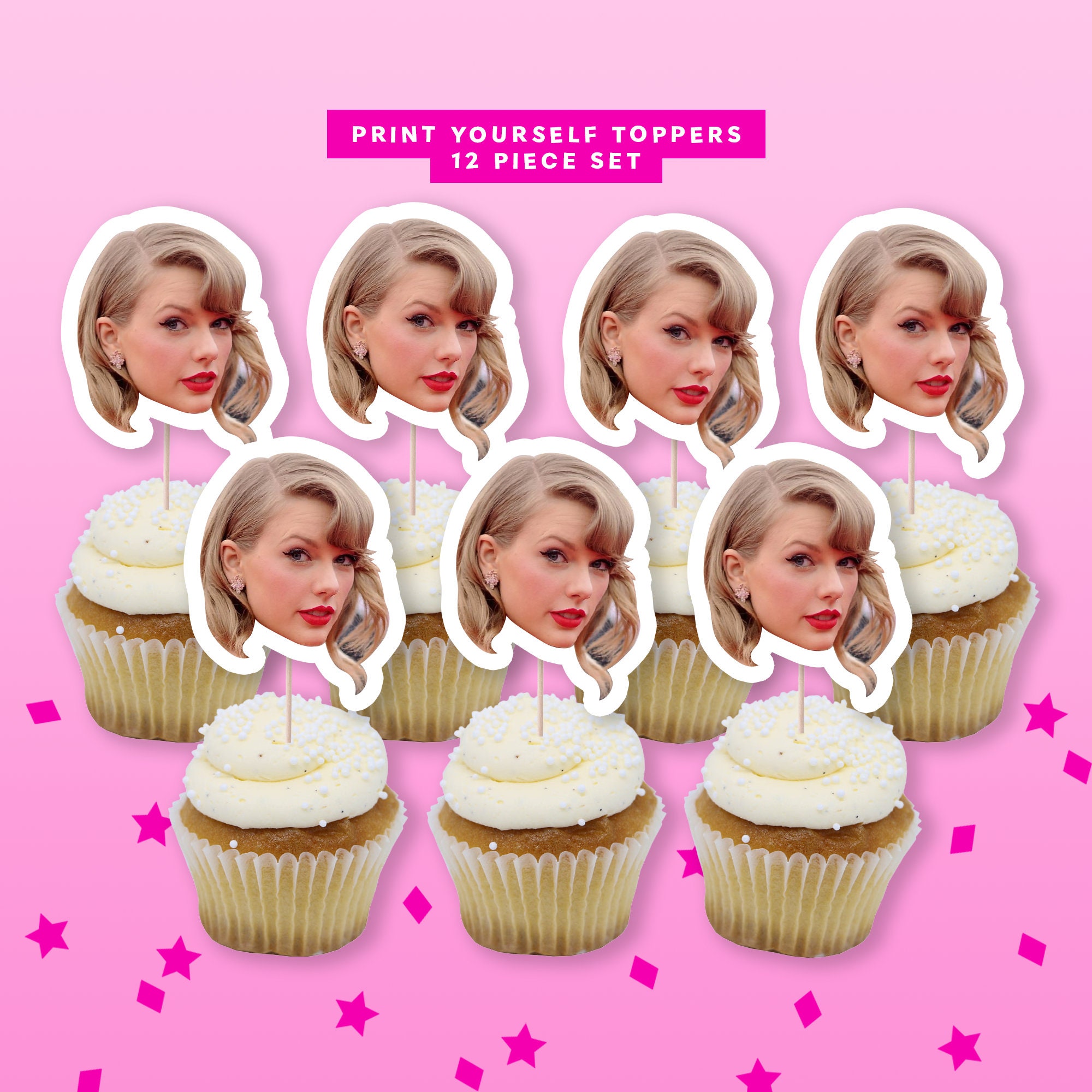 Taylor Swift Digital Download Cupcake Toppers / Printable DIY Etsy