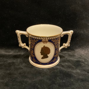Royal Crown Derby Loving Cup for 60th Birthday of Queen Elizabeth