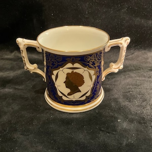 Royal Crown Derby Loving Cup for the  40th Anniversary of the Coronation