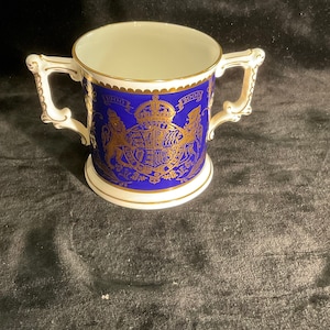 Royal Crown Derby Loving Cup Commemorating 100 Years of The Queen Mother