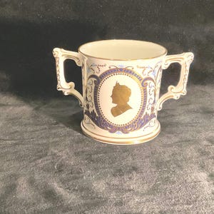 Royal Crown Derby Loving Cup for 85th Birthday of Queen Mother