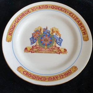 Assiette latérale Parangon pour le couronnement de 1937