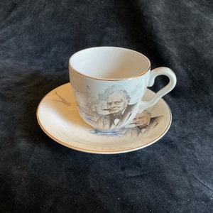 Tazza e piattino Nelson Ware raffiguranti Winston Churchill (A423)