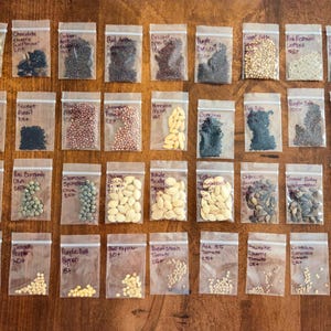 Individual and Kit Seed Packs - Tomato, Pepper, Squash, Cucumber, Radish, Melon, Lettuce, and more! 36 Varieties, Non-GMO