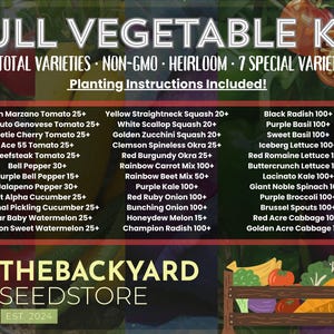 Heirloom Garden Seed Pack: 36 Non-GMO Varieties - Tomato, Pepper, Lettuce image 4