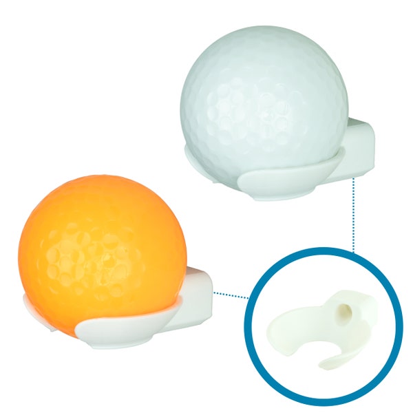 Golf Ball Wall Mount Display (4 Pack) | Wall Holder Brackets for Single Golf Balls | Great for Collectible Balls & Hole in One Balls