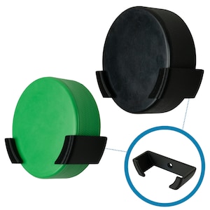 Hockey Puck Wall Mount Display (2 Pack) | Wall Rack Holder Brackets for Collectible Pucks & Game Winning Pucks