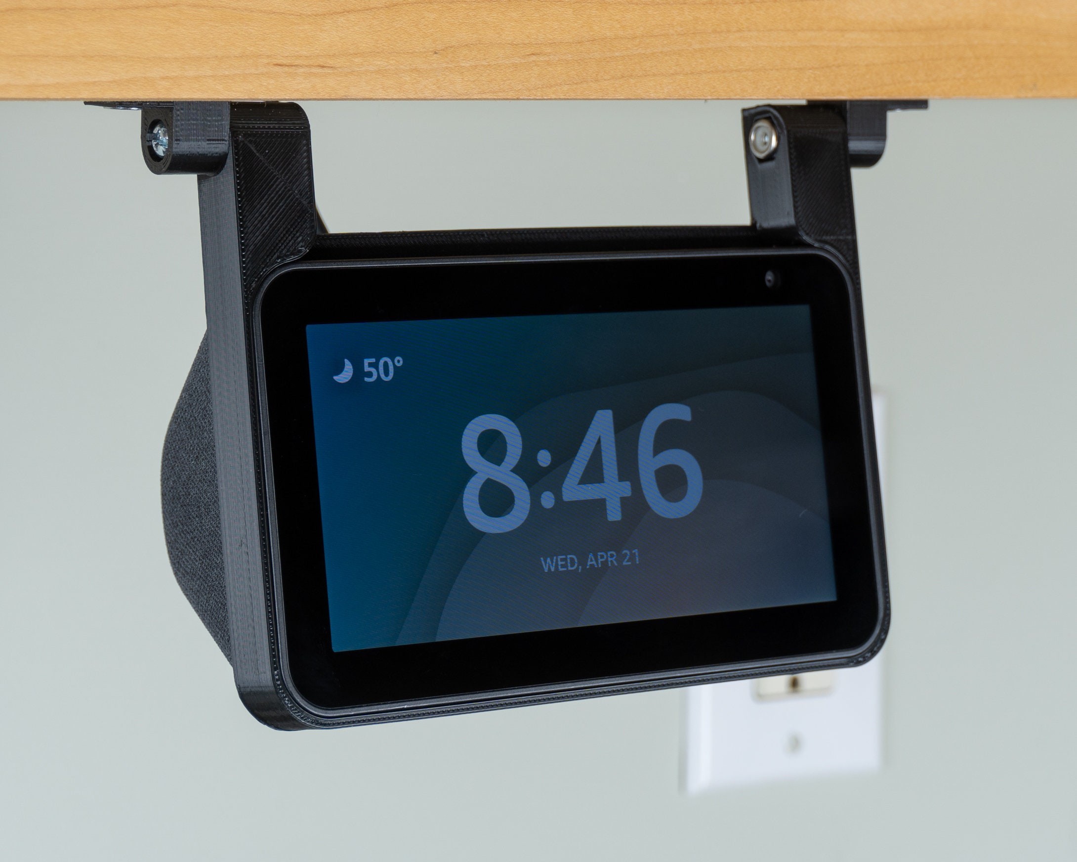 Soporte debajo del gabinete, para  Echo Show 15, mantiene el