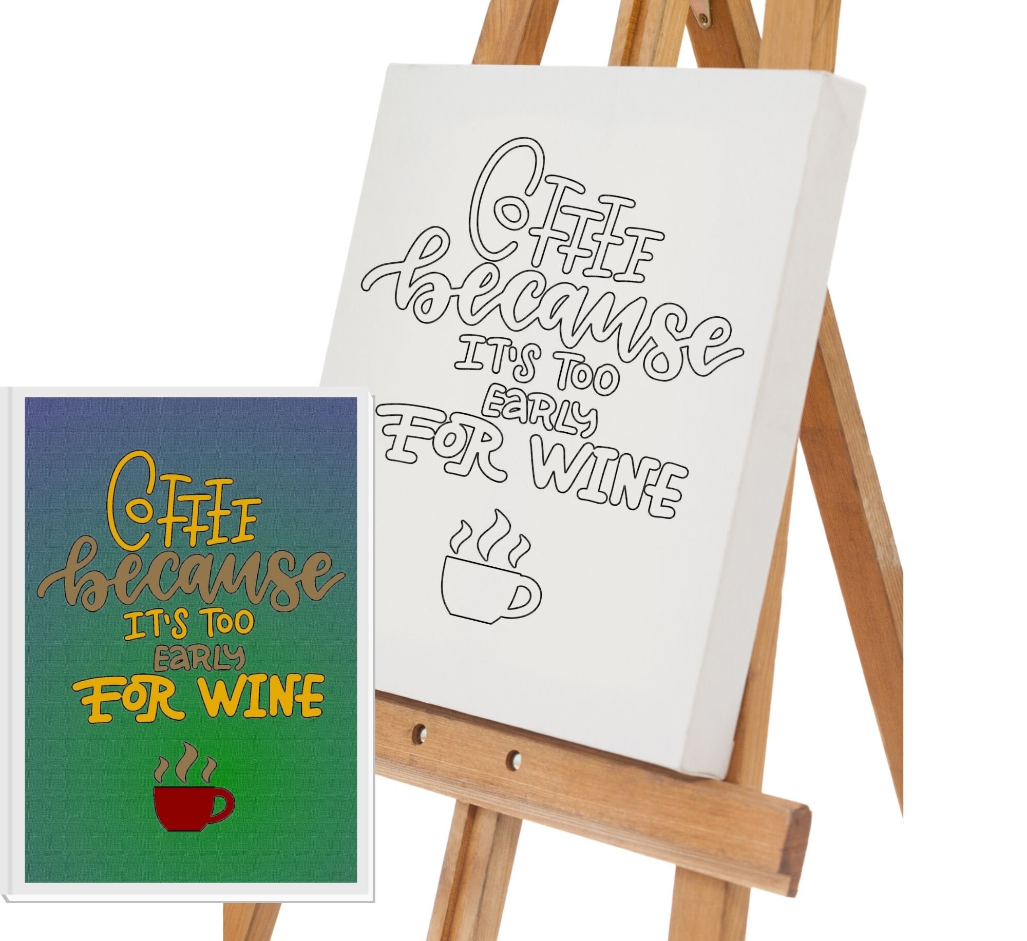 PreStenciled Canvas for Adults to Paint DIY Painting Party Etsy