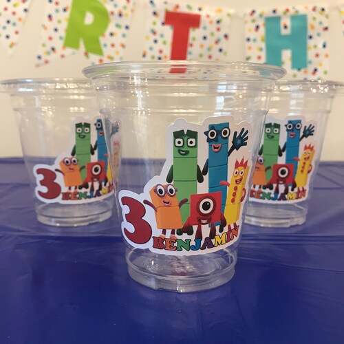 Numberblocks Birthday Decoration Party Supplies 12 Inches Etsy