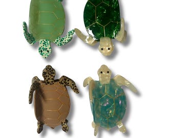 Turtle Claw Hair Clip | Ocean-Inspired Sea Turtle Accessory