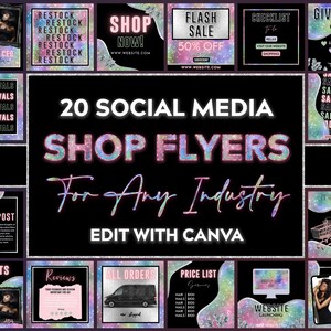 Social Media Flyers Bundle,DIY Social Media flyers,Social Media Boutique Flyers, Body contouring,Hair,Lash Shop Flyer ,Sale flyers,Colorful