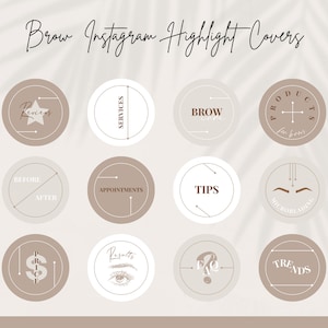 Brows Artist Instagram Highlight Covers,Brow Salon Highlight Covers, Brow Icons, Brow Covers, PMU, Tattoo brows Instagram,Beauty Salon Icons