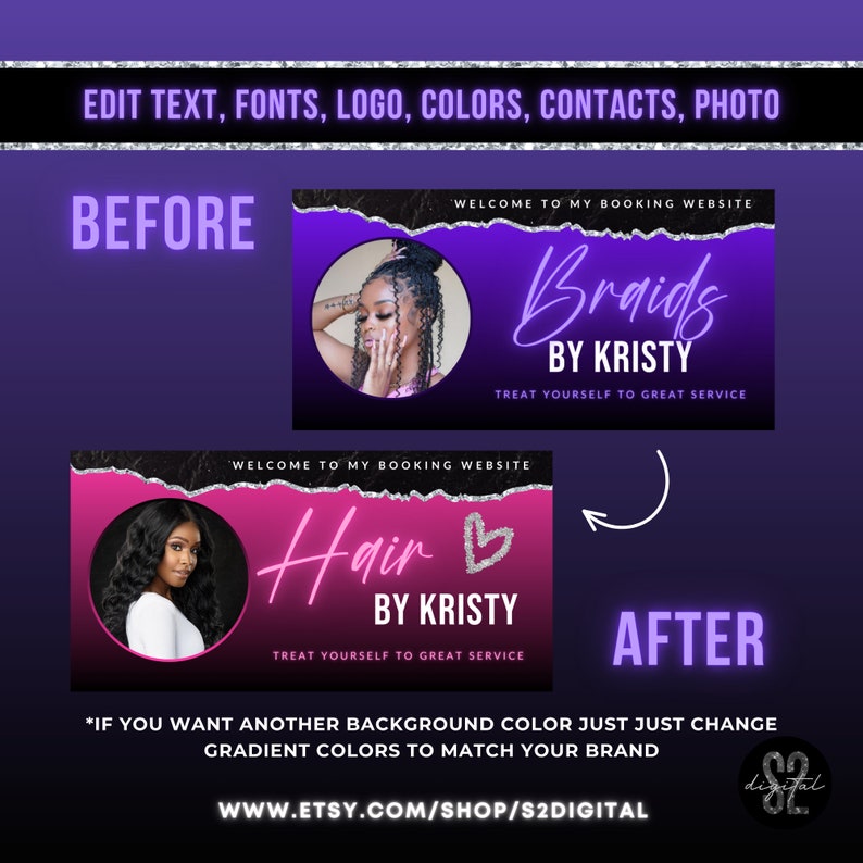 Braid Acuity Scheduling Template, Hair Braider Website Template, Braids ...