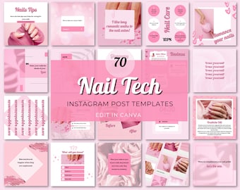 Instagram-inlägg för nageltekniker, flygblad för nagelartister, nagelsalong i sociala medier, nagelstudio, Instagram-inlägg för nagelartister, flygblad för nageltekniker, rosa
