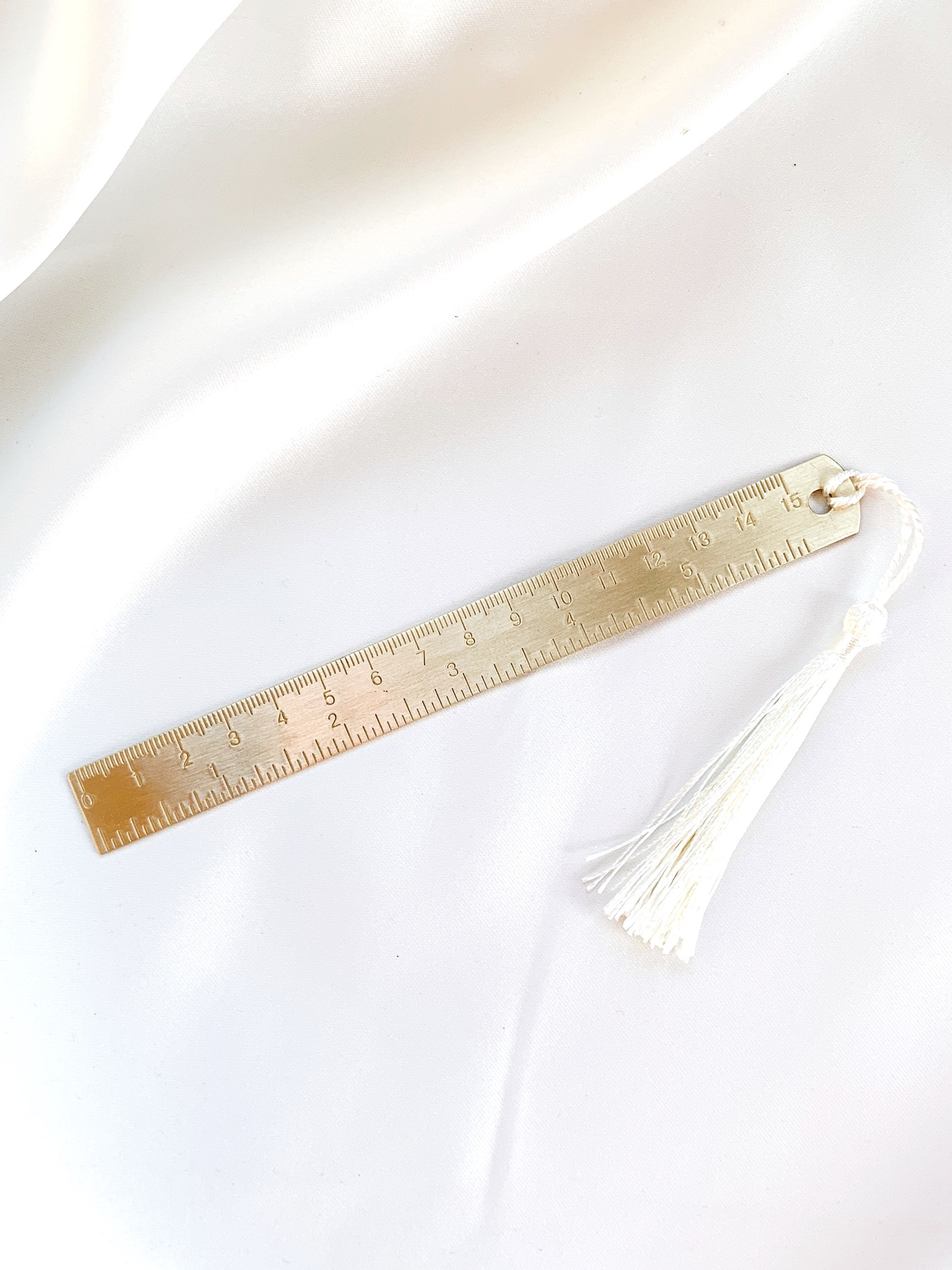 Golden Vintage Measuring Ruler retro copper metal tool | Etsy