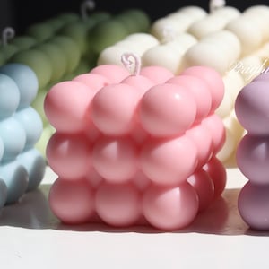 Bubble Candle by Brighter Sky|Natural Wax|Candle Decor|Gift for Her|Cute Candle|Candle Ideas|Wax Melts|Pillar Candle