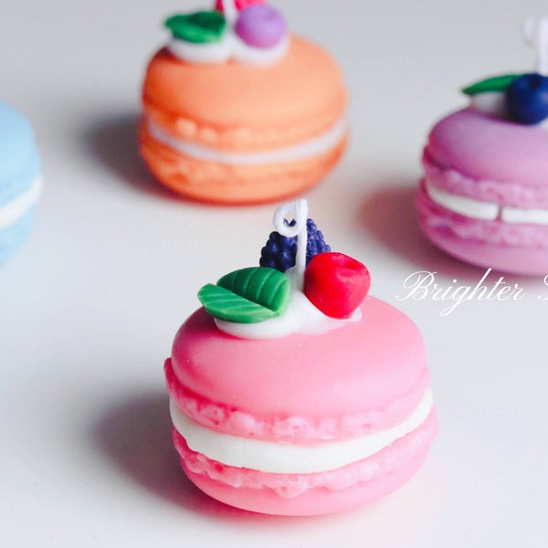 Macaron Candle|personalized gift|best friend gift|Mother's Day gift|home decor|self gift|birthday gift|gift for her|cute candle|dessert