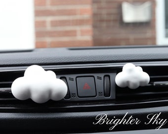 Car Air Freshener Vent Clips, Cloud Shaped Car Aromatherapy Diffuser, Air Conditioning Decoration, 2 pcs
