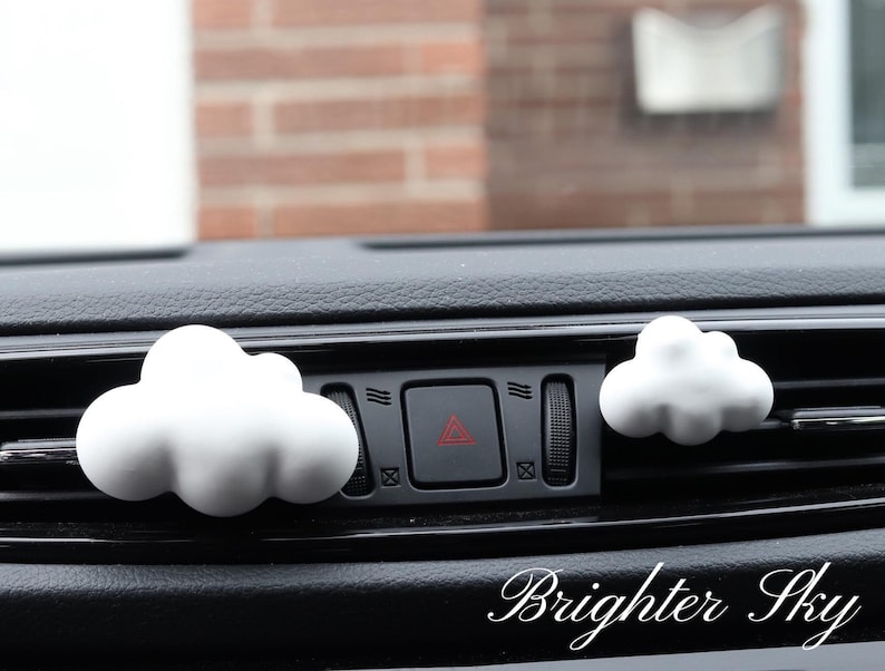 Car Air Freshener Vent Clips Cloud Shaped Car Aromatherapy Etsy