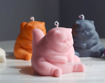 Cat Candle|personalized gifts|best friend gift|candles|home decor|self gift|birthday gift|gift for her|cute candles|dessert|pillar