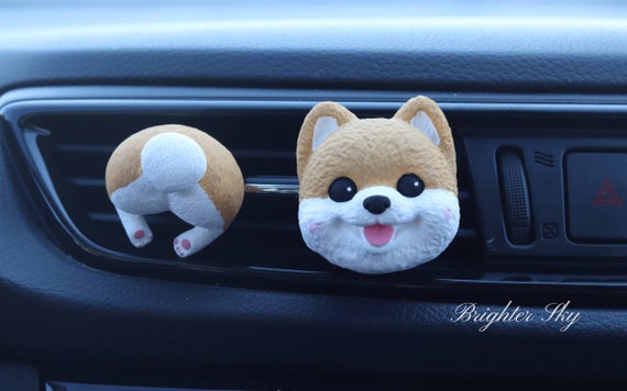 Shiba Inu Car Air Freshener Vent Clips, Car Accessories, Car