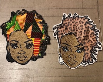Patches de beleza pretos com apliques | Passar a ferro
