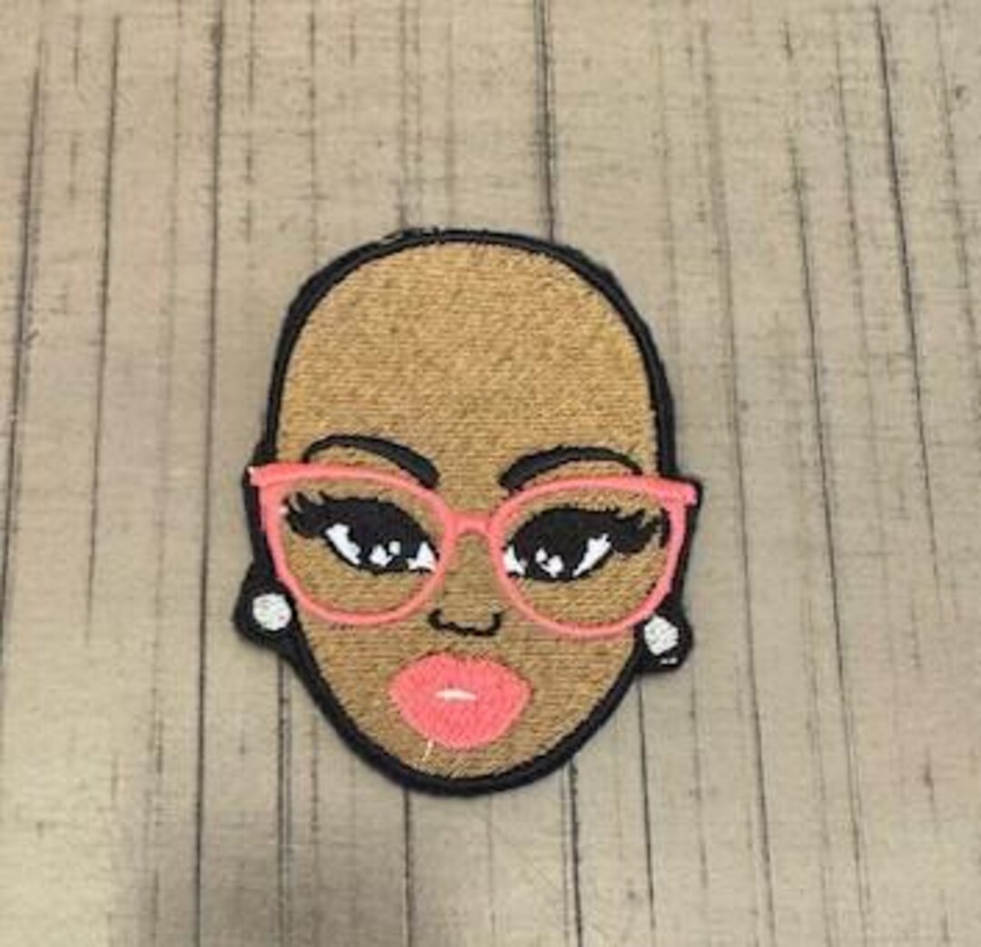 Bald Lady Patch|cancer Awareness Iron-on Patch - Etsy