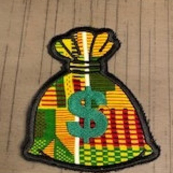 Money Bag Patch Etsy
