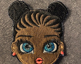 Afro Puff Girl Patch