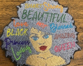 Affirmation Afro Queen| Perfect for Croc designers|New Arrival