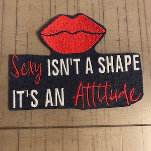 New Arrival!  Sexy is an Attitude Patch| Embroidered Patch| Jacket large Patch