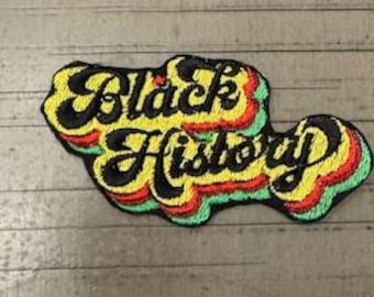 Black History Stacked Patch|Iron-On