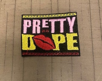 Pretty Dope Patch|Old School Patch|Iron-on|