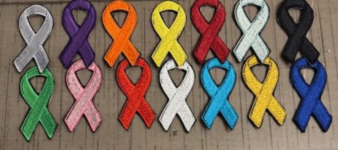 Awareness Ribbons|cancer Ribbons|iron-on Patch - Etsy