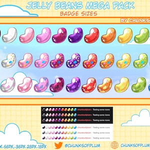 Jelly Bean Twitch Badge Mega Pack