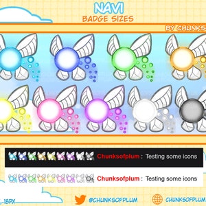 9 Zelda Navi Sub-badges en kanaalpictogrammen voor Twitch, direct downloaden