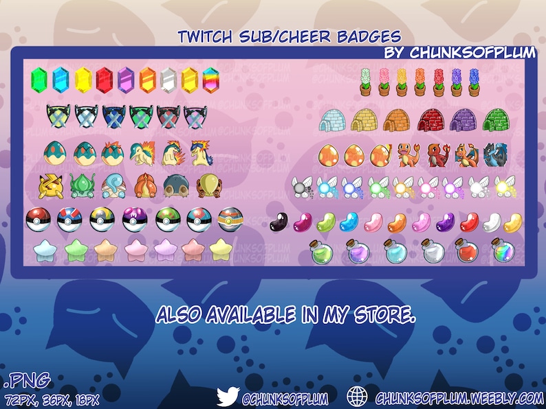 Jelly Bean Twitch Badge Mega Pack Etsy