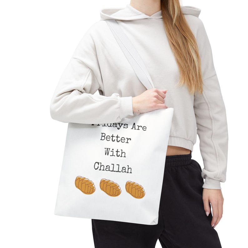 Fridays are Better with Challah Tote Bag image 16