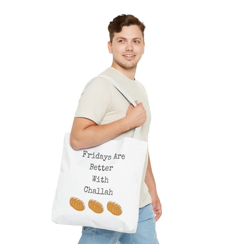 Fridays are Better with Challah Tote Bag image 19
