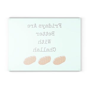 Fridays are Better with Challah Glass Cutting Board image 7