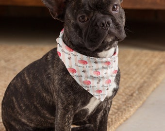 Rosh Hashanah Pet Bandana: Shana Tova Apple Design