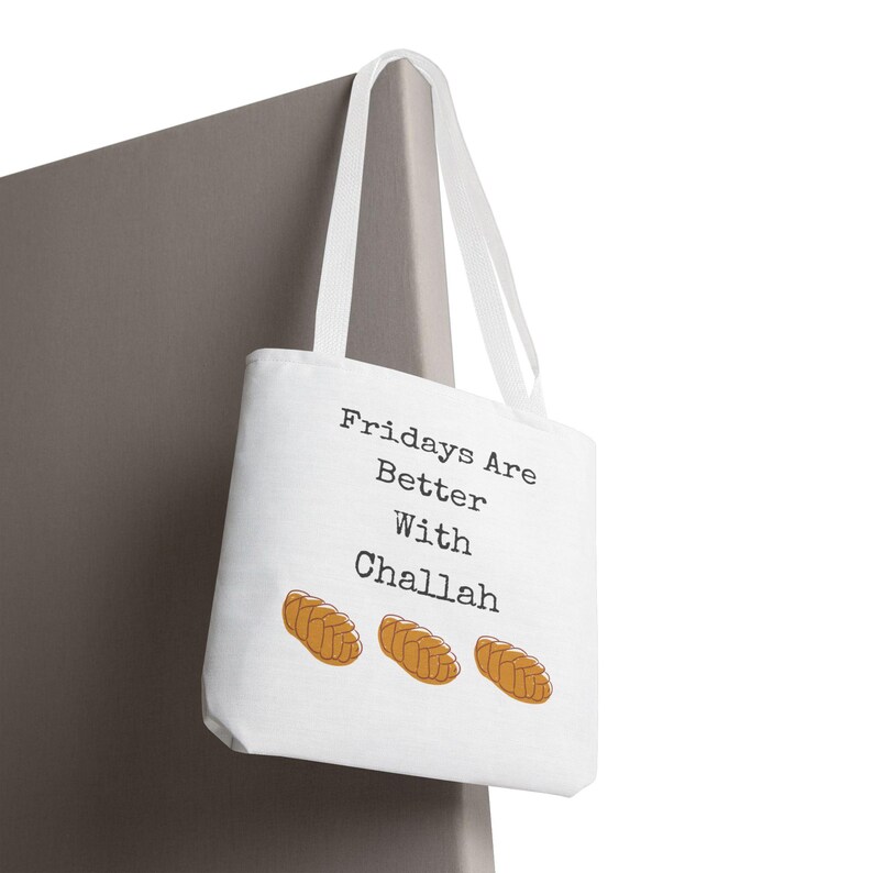 Fridays are Better with Challah Tote Bag image 10