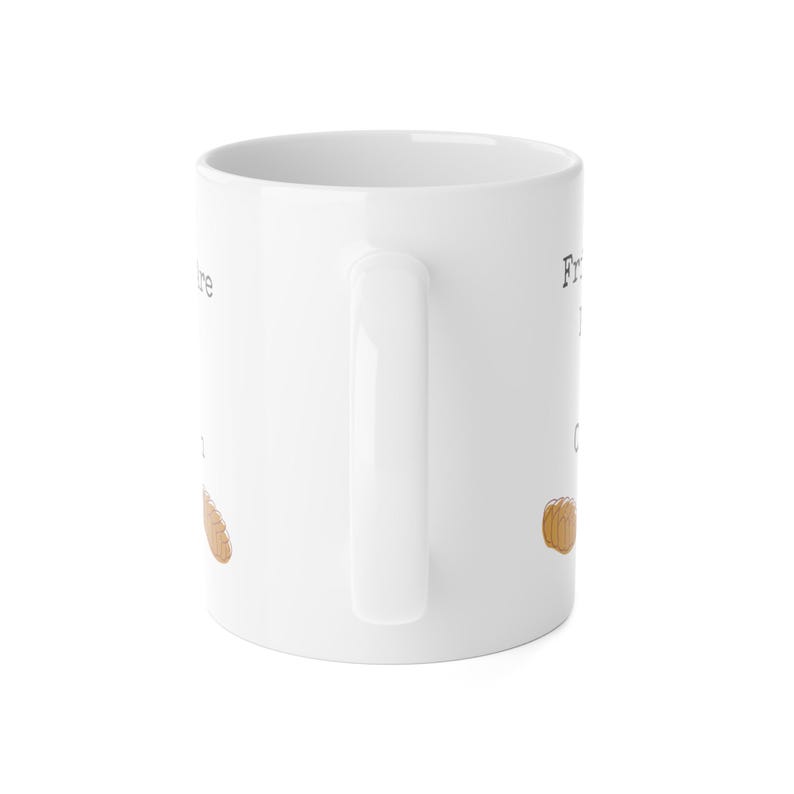 Fridays are Better With Challah White Ceramic Mug, 11oz image 4