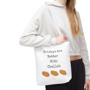 Fridays are Better with Challah Tote Bag image 9